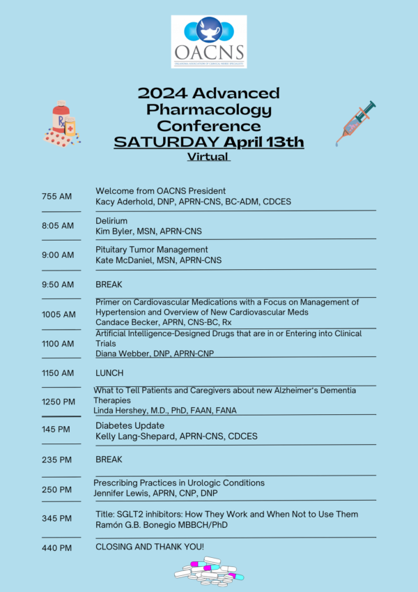 2024 Advanced Pharmacology Conference OACNS